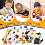 Halloween Advent Calendar 2024 Halloween Gifts for Kids, 31 Day Non Candy Countdown Calendar Gifts with Assorted Halloween Toys Suprise Gifts for Kids