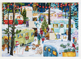 Camping for Christmas Advent Calendar (Countdown to Christmas) with Holiday Pictures by Vermont Christmas Company