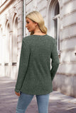 XIEERDUO Plus Size Christmas Sweater Fall Fashion 2024 Long Sleeve Tunic Tops Round Neck Women'S Sweaters Vintage Green 2Xl