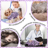 FUAMEY Recovery Suit for Dogs After Surgery,Soft Breathable Dog Bodysuit E-Collar & Cone Alternative Surgical Suit,Male Female Dog Neuter Spay Suits Anti Licking Wounds Onesie Purple Leopard M