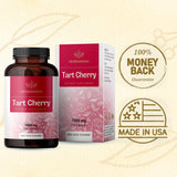 HERBAMAMA Tart Cherry Extract Capsules - Tart Cherry Extract Supplement -Nutritional Tart Cherry Capsules - Non-GMO 7000 mg, 250 Caps