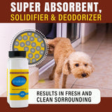 SMELLEZE Urine Super Absorbent, Solidifier & Deodorizer: 2 lb. Powder Rapidly Solidifies Urine & Diarrhea in Pet Loo, Dog Litter Box, Pet Potty Trainer, Portable Urinals/Toilets, Bedpans, etc.