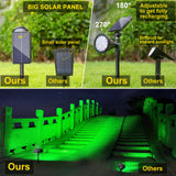 ROSHWEY Solar Outdoor Lights Waterproof, 9 Lighting Modes Halloween Christmas Solar Garden Lights Colored Landscape Spotlights Spot Lights Outdoor Lighting for Backyard House Yard Pool Patio- 4 Pack