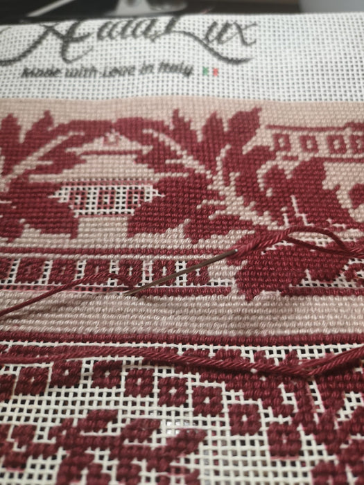 Needlepoint Canvas 13 Mesh Cotton White Blank Embroidery Fabric – 19" x 17"