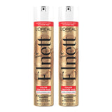 L'Oreal Paris Hair Care Elnett Satin Extra Strong Hold Hairspray For Color Treated Hair, Long Lasting Plus Humidity Resistant Hair Spray, 11 oz, (Pack of 2)