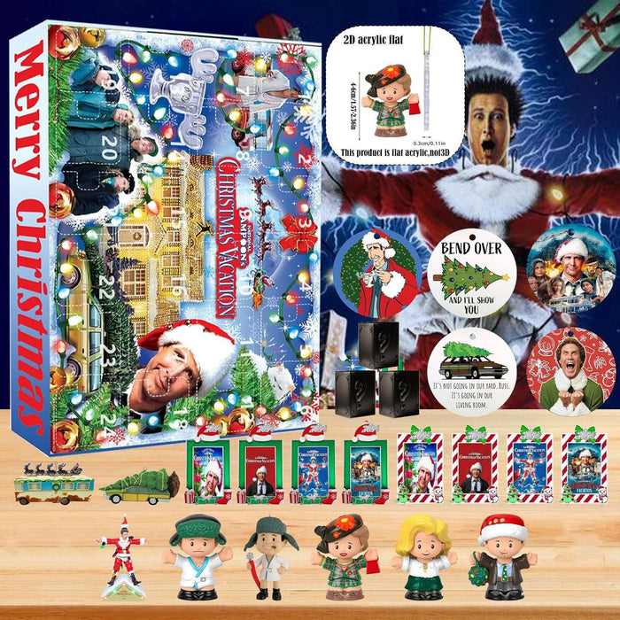 National Lampoon’s Christmas Vacation Advent Calendar 2024 New - 24 Day Christmas Vacation Advent Calendar - Advent Calendar National Lampoon Contains 24 Gifts - National Lampoon Advent Calendar (B 1Pc)