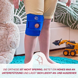 KARM Kids Knee Brace for Knee Pain Support - Knee Brace for Kids Osgood Schlatter Knee Brace Youth, MCL, Sports, Meniscus Tear. Knee Support for Kids. Child Knee Brace Support for Boys, Girls (Blue)