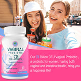 Vaginal Probiotics for Women, 70 Billion CFU 13 Strains, Women Probiotics & Prebiotics & D-Mannose, for Vaginal, Urinary, pH Balance, Immune & Digestive Health - Shelf Stable, 60 Capsules Supply