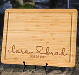 Personalized Engraved Cutting Board for Couples, Custom Couples Gift Ideas for Christmas Wedding Anniversary Engagement Housewarming, Anniversary Gifts for Men Women Parents, Wedding Gifts for Couples