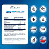 Arthripain - Sugar-Free CLINICALLY Tested Joint Juice for Joint Relief Support – Glucosamine Chondroitin MSM – One a Day Helps Repair Cartilage Vitamin – Swollen Knee Treatment - Made in USA - 30 Pkt
