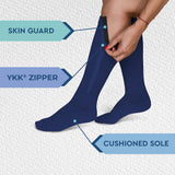 TheraMagic™ Zipper Compression Socks for Men & Women, 20-30mmHg Closed Toe Graduated Zippered Compression Stocking