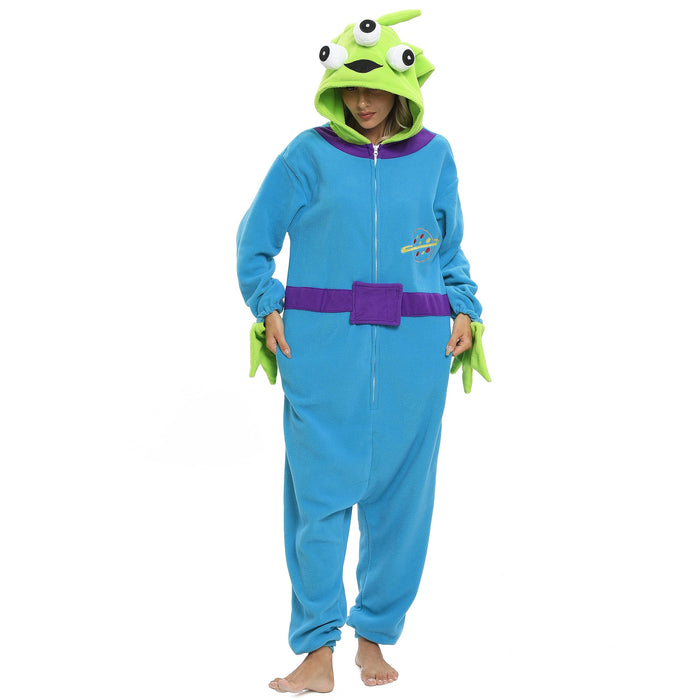 NAITOKE Adult Animal Onesie Halloween Costume Cosplay One-Piece Pajamas Women Man Teens Blue Green