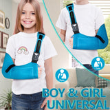 KONSEDIK Arm Sling Shoulder Injury Brace for Kids,Medical Sling with Shoulder Pad for Kids Rotator Cuff Injury,Support Brace for Kids Arm,Wrist, Elbow,Clavicle Fracture Post-Surgery(X-Small)