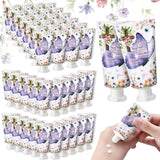 Heigble 50 Pack Christian Hand Cream Bulk Christian Gifts for Women Bible Travel Size Hand Lotion for Dry Cracked Hands Purple Butterfly Hand Lotion Gifts Bulk for Mom Girls Holiday Mother's Day