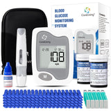 CareLiving Blood Glucose Monitor Kit, 100 Test Strips, 100 Lancets, 1 Blood Glucose Meter, 1 Lancing Device, Diabetes Testing Kit, Portable Blood Sugar Test Kit, Glucometer Kit for Home