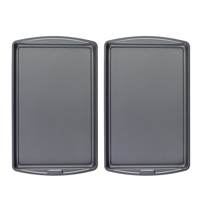GoodCook AirPerfect Non-Stick 17” X 11" Cookie Sheet Set , Homemade, Frozen & Leftover Slices, Set of 2