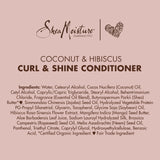 SheaMoisture Shampoo and Conditioner Set, Coconut & Hibiscus Curl & Shine, Curly Hair Products with Coconut Oil, Vitamin E & Neem Oil, Frizz Control, Family Size, 16 Fl Oz Ea