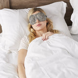 Bucky 40 Blinks No Pressure Printed Eye Mask for Travel & Sleep, Leopard, One Size (Pack of 2)