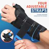FEATOL 2 Pack Wrist Brace with Thumb Spica Splint for Dequervains Tendonitis, Carpal Tunnel, Tendonitis, Arthritis-Thumb Brace for Pain Relief-Thumb Support for Left And Right-Small/Medium