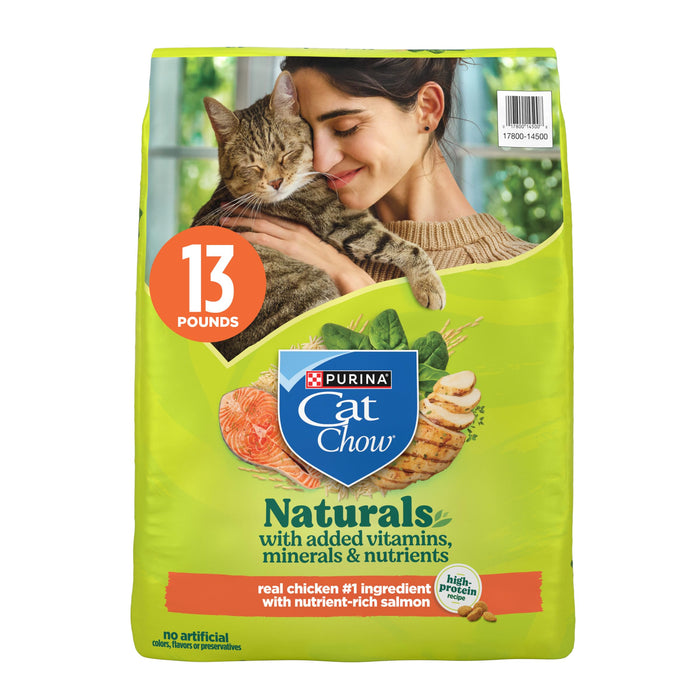Purina Cat Chow Naturals High Protein Dry Cat Food, 13 lb Bags
