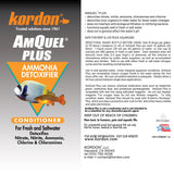 KORDON AmQuel Plus Aquarium Water Conditioner - Instantly Detoxifies Ammonia, Nitrite, Nitrate, and Chlorine Remover for Freshwater & Saltwater Aquariums, 16 Ounces