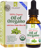 Island Nutrition, Oil of Oregano Organic Liquid Drops (1 fl oz) - 100% Organic Olive Oil & Organic Oregano Oil, Grown in Spain (Aceite de Oregano)
