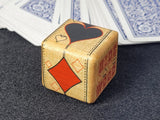 Newt's Playing Cards HideWood Design Trump Marker/Indicator/Cube - Stylish Block That Helps Card Players Know What is Trump