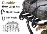 JMCHstore Rear Rack Assembly w/Cargo Net Kit for Coleman CT200U CT200UEX BT200X, Axis M200 196cc Off-Road Mini bike