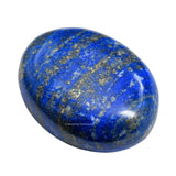 Lapis Lazuli Palm Stone - Pocket Massage Worry Stone for Natural Body Chakra Balancing, Reiki Healing and Crystal Grid