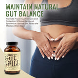 The Gut Pill 90 Capsules - Natural Gut Health Supplements for Men & Gut Health Supplements for Women with Marshmallow Root Herb, Calendula Flower, Triphala Fruits, and Lactobacillus Acidophilus