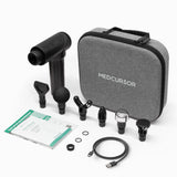 Medcursor Massage Gun, High Intensity Brushless Motor, Muscle Massage Gun Deep Tissue for Athletes with 6 Massage Heads, Electric Percussion Massager for Any Pain Relief, Black