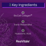 ResVitále Collagen Enhance - Beauty Supplement with Hyaluronic Acid & Resveratrol - 60 Capsules