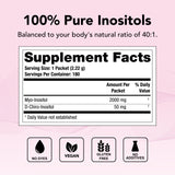 THERALOGIX Ovasitol Inositol Powder Packets - 90-Day Supply - Myo-Inositol & D-Chiro Inositol for Hormone Balance & Ovarian Function Support* - NSF Certified - 180 Packets