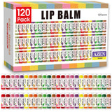 AZEN 120 Pack Lip Balm, Natural Lip Balm Bulk, Lip Care Product, Moisturizing Lip Balm for dry cracked lips