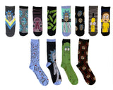 Hyp Rick and Morty Men's Men's 12 Days of Socks in Advent Gift Box