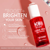 Koji White Dark Spot Brightening Serum For Face with Kojic Acid, Niacinamide, 8X Hyaluronic Acid from Korean for Face Moisturizer, Hydrating, Nourishing - Uneven Skin Tone, Vegan 1 Fl.Oz