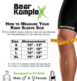 Bear KompleX Compression Knee Sleeves Pair - Comfort, Effective Knee Support for Workouts, Running, Squats, Lunges & Lifting - 5mm & 7mm Thick - For Men & Women