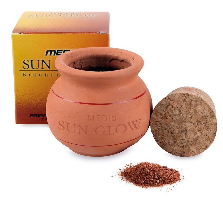 Medis Sun Glow Bräunungspuder im Tontopf 15 g, dunkler Farbton