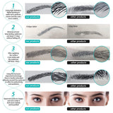 ARESVNS Tattoo Eyebrow 66 Pairs!Newly Improved 4D Hair-Like Authentic Eyebrows,Realistic Imitation Eyebrow Tattoo Stickers,Popular Black Eyebrow for Women Girls,Waterproof and Long-Lasting 3-5 Days