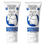 Squishface Wrinkle Paste - 2 Pack - Bulldog, French Bulldog, Pug, English Bulldog – Cleans Wrinkles, Tear Stain, Tail Pockets, and Paws – Anti-Itch Tear Stain Remover & Bulldog Wrinkle Cream, 2 Oz.