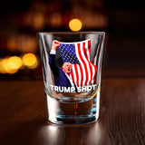 END THE WOKENESS - Trump Shot Shot Glass - Limited Edition - Made in America - Perfect for Patriotic Celebrations and Political Enthusiasts - Assassination Picture - Holds 1.5 oz