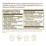 Solgar Multi-Mushroom Complex, 50 Vegetable Capsules - Reishi, Shiitake, Maitake Mushroom Extract - Natural Source of Beta Glucans - Non-GMO, Vegan, Gluten Free, Dairy Free - 50 Servings