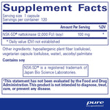 Pure Encapsulations NSK-SD - 100 mg Nattokinase - for Normal Blood Circulation - Supports Fibrinolytic Activity* - Gluten Free & Non-GMO - 120 Capsules