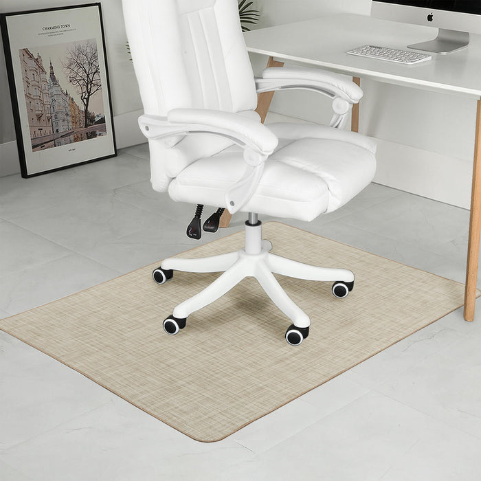 RccugmatS Chair Mat for Hardwood Floor, 36" x 48" Heavy Duty Office Chair Mat for Rolling Chairs, Anti Slip, Non-Curve, Floor Protector for Home Office, Beige
