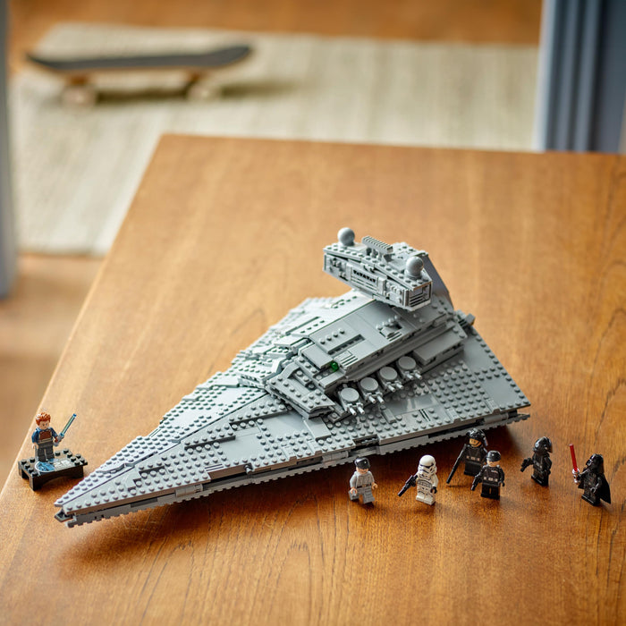 LEGO Star Wars Imperial Star Destroyer Buildable Starship Set, Star Wars Toy for Kids with Darth Vader & 25th Anniversary Minifigure Cal Kestis, Star Wars Gift for Boys, Girls and Fans, 75394