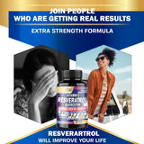 12065mg Resveratrol Supplement - 90 Capsules 3 Month for Healthy Aging, Immune, Brain & Joint Support - 12in1 Blended with VIT.C, Quercetin, Berberine, Turmeric, Green Tea & More