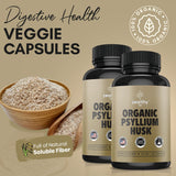 Zealthy Life - Psyllium Husk Capsules, All-Natural Psyllium Husk Fiber, Psyllium Husk Capsule for Gut Health, Non-GMO & Gluten-Free, 250 Vegan Capsules - Pack of 2