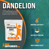 BULKSUPPLEMENTS.COM Dandelion Root Extract Powder - Herbal Supplements for Liver & Digestive Support - Gluten Free - 500mg per Serving, 1000 Servings (500 Grams - 1.1 lbs)