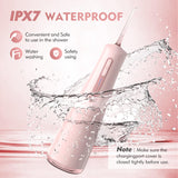 Water Flosser with 300mL/10.1oz Tank 4 Modes 6 Jet Tips,Dental Oral Irrigator for Home and Travel for Oral Care,USB Rechargeable Cordless Water Dental Picks for Teeth Cleaning,IPX7 Waterproof