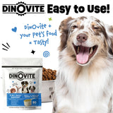 Dinovite Puppy Probiotic – Support Digestive & Gut Health, Promotes Growing Healthy Skin & Coat with Essential Omega 3 Fatty Acids for Puppies, 90-Day Supply